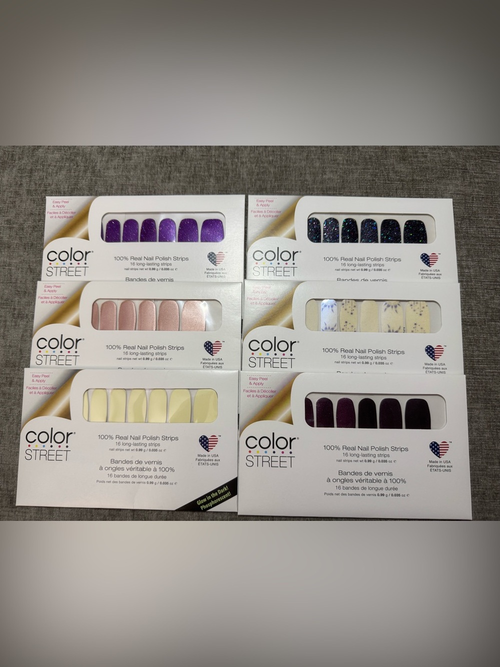 Color Street Nail Polish Strips bundle of 6